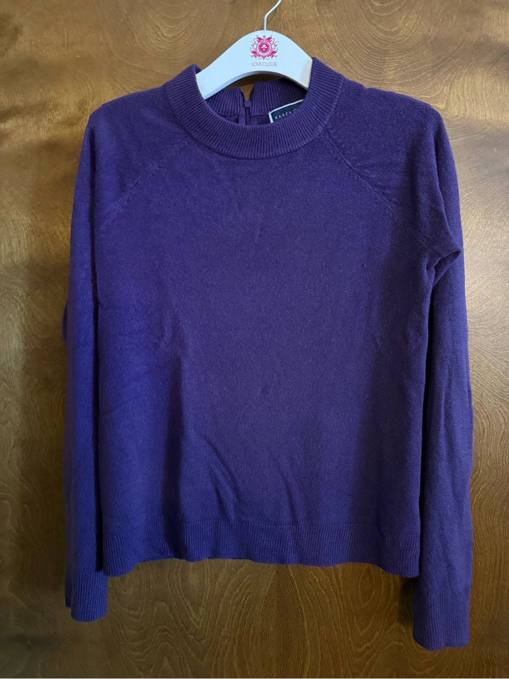 Karen Scott Purple Mock Turtleneck Sweater